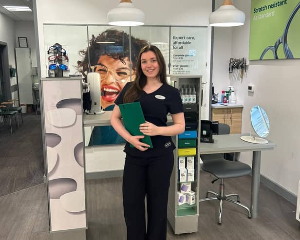 Stella Anderson works weekends at Specsavers Blackhall.