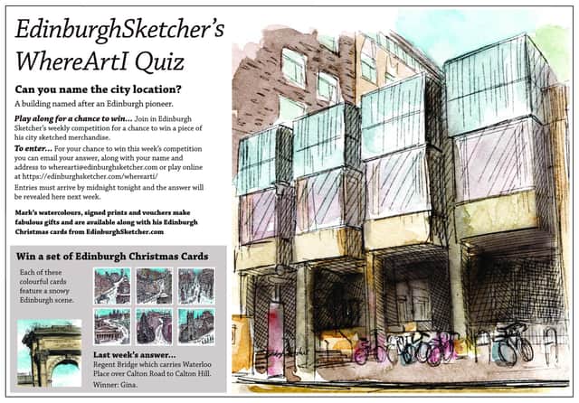 Where Art I? Edinburgh Sketcher - 14 November 2022