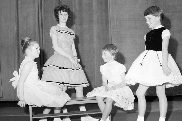 Fashion Show in Falkirk Town Hall by Eva Linton - Children's nylon party dresses