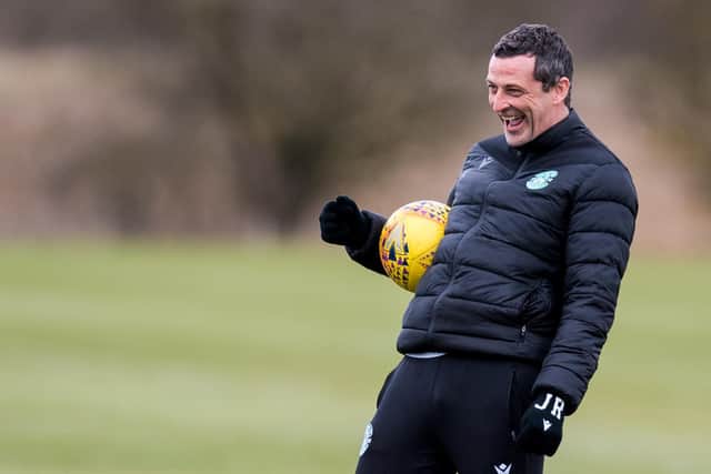 Hibs manager Jack Ross is proud of the way the club has rolled with the punches, on and off the field, throughout a tough year. Photo by Ross Parker / SNS Group