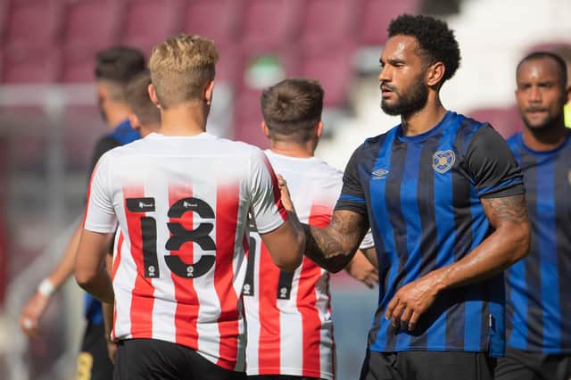 Jordan Roberts was involved in the friendly with Sunderland on Saturday. (Photo by Paul Devlin / SNS Group)