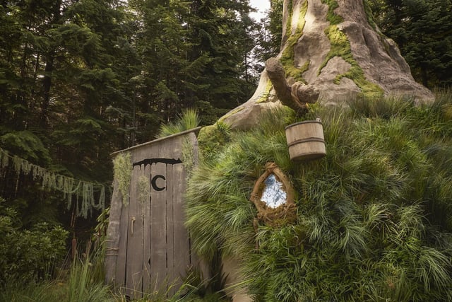 You can also enjoy the ultimate privacy of Shrek’s trusted outhouse (you know the one).