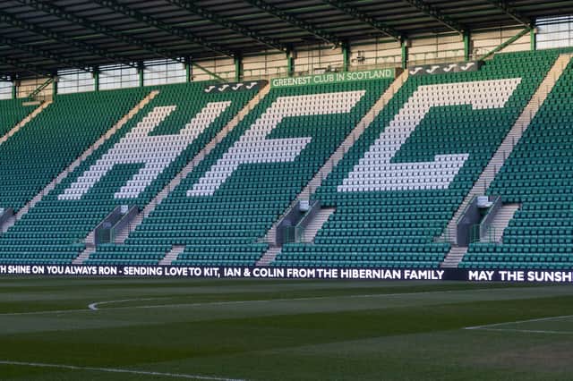Hibs style themselves as the 'Greenest Club in Scotland'