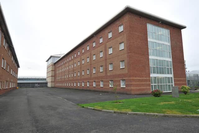 Edinburgh's Saughton jail: Police say they are working with the Scottish Prison Service to establish the full circumstances of the drone crash.  Picture: Ian Rutherford.