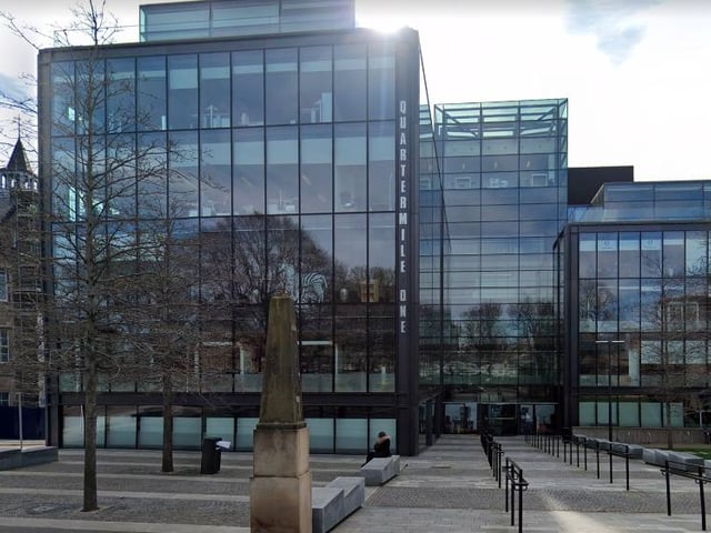 The Quartermile is a mix of luxury flats, offices and shops. It was built on the site of the old Royal Infirmary Hospital.