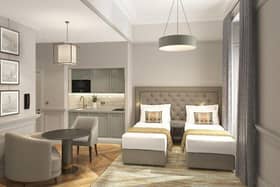 One of the luxury apartments planned for RÌGH Residences at George Street, Edinburgh, due to open in December 2023.