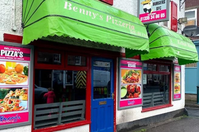 Benny's Pizza and Kebab House, 21 Compton Street, Ashbourne, DE6 1BX. Rating: 4.6/5 (based on 208 Google Reviews). "The pizza was excellent. Oozing with cheese and it had a deep base."