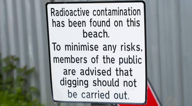Part of the foreshore at Dalgety Bay has been off limits to the public since 2011 due to the health risks posed by radioactive debris