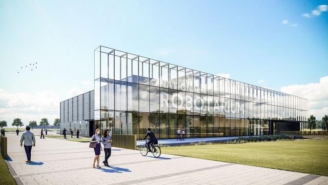 A joint venture between Heriot-Watt University and University of Edinburgh, the Robotarium in Riccarton will be the UK's leading hub for robotics and autonomous system research. It is set to be completed this year.