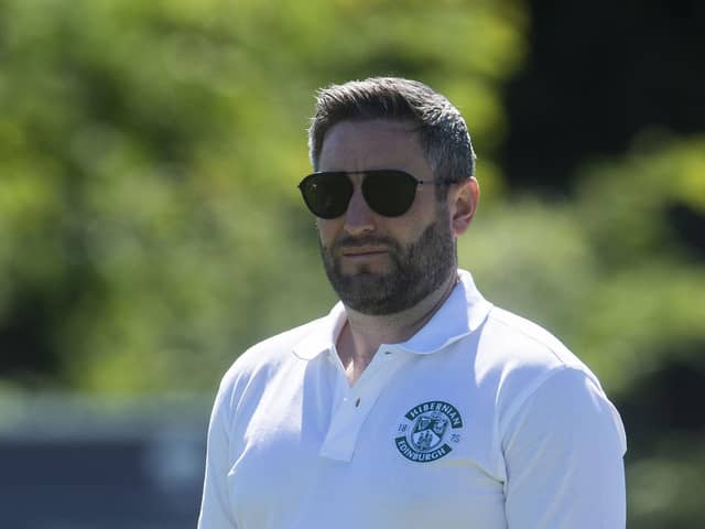 Hibs manager Lee Johnson was pleased with elements of his side's 2-0 win against Europa. Picture: Craig Foy/SNS Group