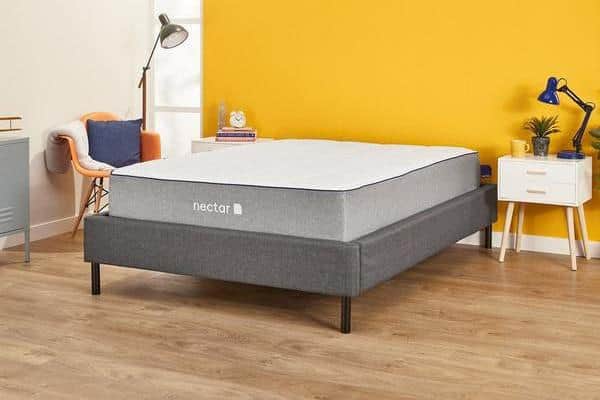 The Nectar double memory foam mattress is 12 inches tall and has 3 layers