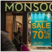 Monsoon Accessorize has put signs on the door of its Edinburgh Gyle Centre branch informing customers they are now closed. Photo: Shutterstock