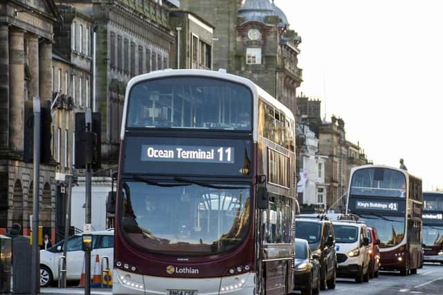 Lothian Buses said their services will be affected due to the crane removal, however, diversions will be in place (Photo: Lisa Ferguson).