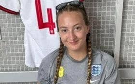Blind footballer Samantha Gough described how she feared falling under a speeding train after being left on a station platform without assistance.
