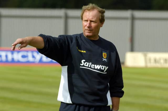The draw in Moldova saw the end of Berti Vogts' tenure as manager of Scotland. Picture: SNS