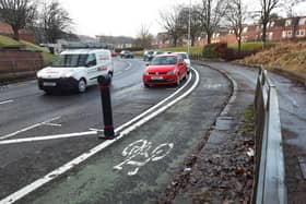 This Spaces for People scheme in Glasgow has created a segregated cycle lane by switching road space from other vehicles. (Picture: The Scotsman)