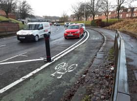 This Spaces for People scheme in Glasgow has created a segregated cycle lane by switching road space from other vehicles. (Picture: The Scotsman)