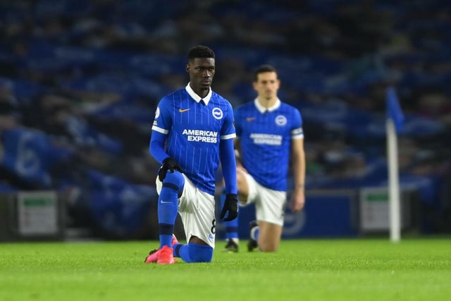 Brighton midfielder Yves Bissouma is bookies' favourite to seal an exit from the Amex this month. The 24-year-old is currently priced at 8/1 by Paddy Power for a move away before the transfer window closes. (talkSPORT) 


(Photo by Mike Hewitt/Getty Images)