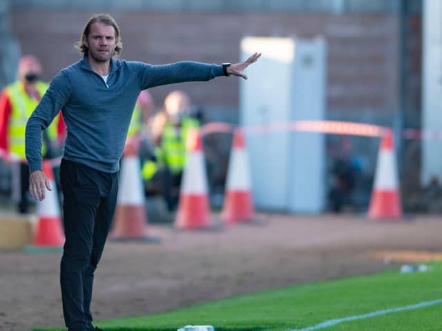 Robbie Neilson was happy with the win over Stirling. (Photo by Mark Scates / SNS Group)
