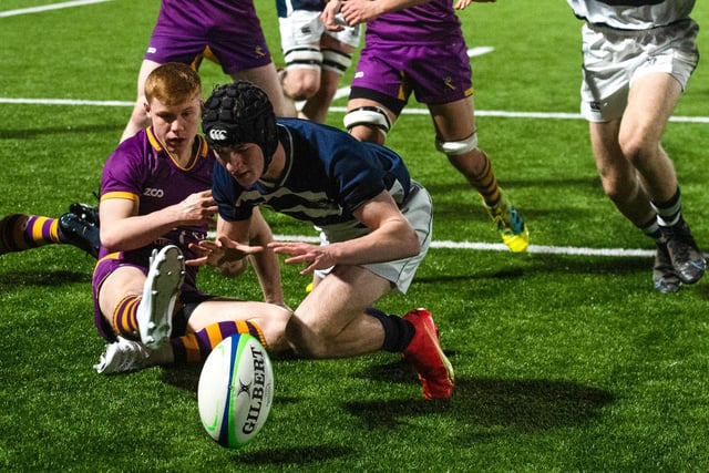 The U-19 Plate Final between Heriot’s School and Marr College at BT Murrayfield