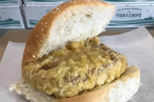 The battered square sausage has turned into an internet sensation with over 400,000 engagements on social media and counting.