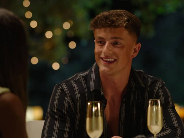 Liam was recently voted to go on two dates with newcomers Afia and Ekin-Su by the public. Photo: ITV / Love Island.