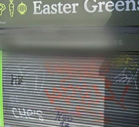 Graffiti at Easter Greens