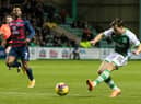Lewis Stevenson fires in a cross against Ross County