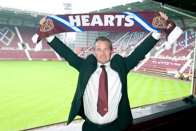 George Burley had a very short but very successful period in charge of Hearts before being sacked with the team top of the table. Picture: SNS