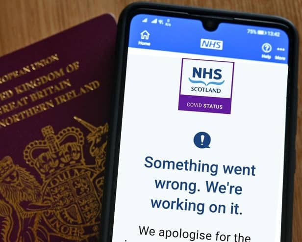 People across Scotland are currently facing issues with registration on the NHS Scotland Covid Status App as they are being told by the app that ‘something went wrong', ‘no match found’, or they were ‘unsuccessful’ in registering their details.