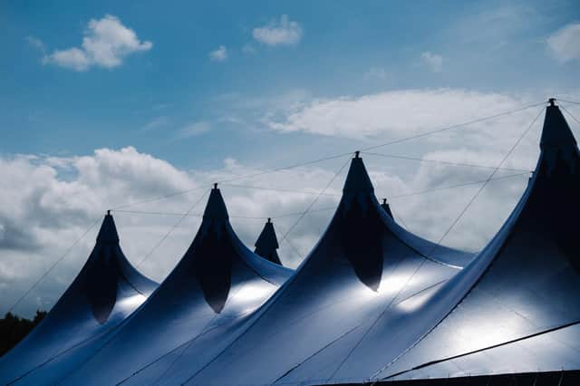 The Big Top pop-up venue will host 8000-capacity gigs at the Royal Highland Showground in June.