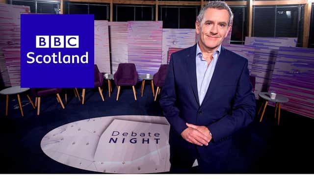 The next BBC Scotland Debate Night, hosted by Stephen Jardine, will be on March 17 at 10.30pm where a local virtual audience from the Western Isles and North Highlands will quiz a panel of politicians and public figures about the big issues in Scotland and beyond. 
Upcoming Debate Nights include Edinburgh on March 24, Aberdeen on March 31, all of Scotland on April 14, The Borders on April 21 and Glasgow on April 28. (Photo: BBC Scotland).