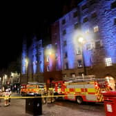 Fire engines were still at the scene on Thursday evening