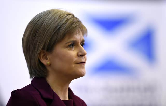 Nicola Sturgeon has written to Boris Johnson asking for a reassessment of oil licences, including the Cambo field, in light of climate change (WPA Pool/Getty Images).