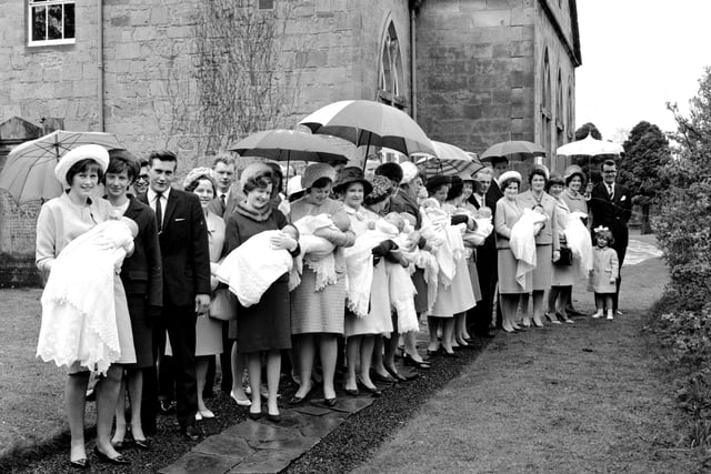 A whole host of christenings being held at Currie Kirk back in 1966.