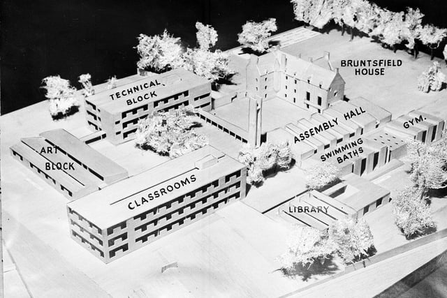 A model of the planned new James Gillespie's School pictured in February 1964.