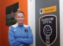 Leanne Ross's first game as full-time manager will be against Glasgow Women this Sunday. Credit: Georgia Reynolds X GCFC
