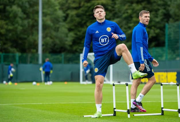 Kevin Nisbet was back in Scotland training. (Photo by Ross MacDonald / SNS Group)