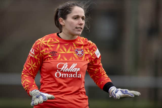 Hearts goalkeeper Charlotte Parker-Smith has signed a new deal along with rising star Lisa Rodgers. Picture: SNS