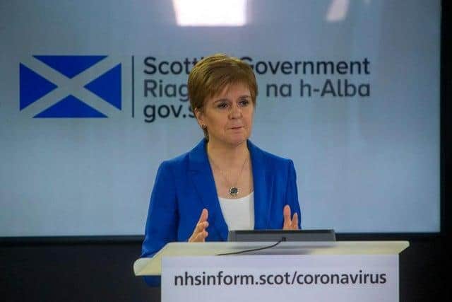 Nicola Sturgeon gives her daily briefing.
