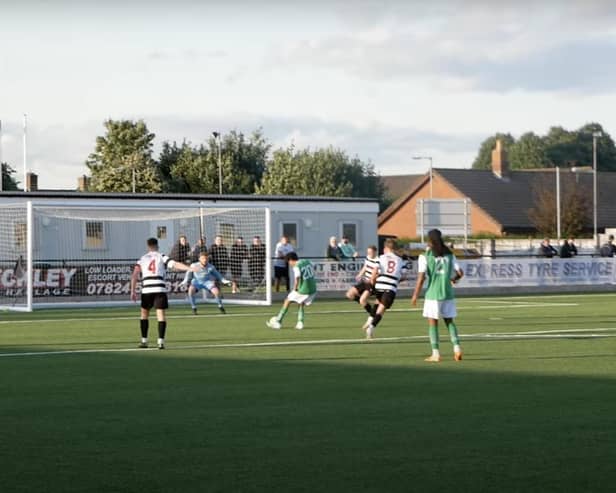 Hibs midfielder Malek Zaid scores the opening goal of the game. Picture: Contributed