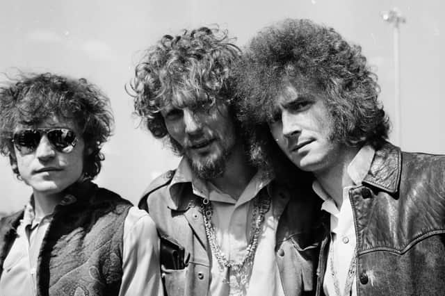 Cream in 1967, (from left) Jack Bruce, Ginger Baker and Eric Clapton
