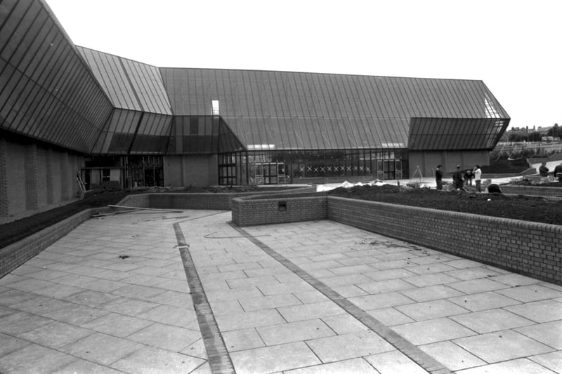 Cameron Toll shopping centre in Edinburgh, nearing completion in October 1984.