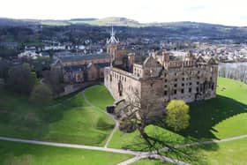 Stock aerial photo of Linlithgow.