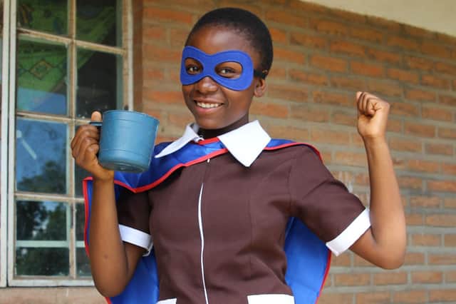 Upile from Malawi is a Mary’s Meals superhero.