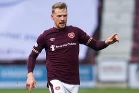 Stephen Kingsley injured his groin in Hearts' draw at Arbroath.