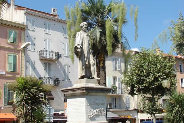 Lord Henry Brougham's statue in Cannes was unveiled in 1878.