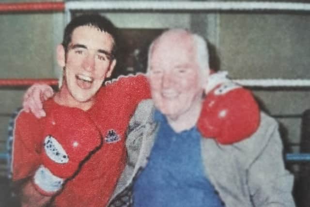 Late boxing coach Joe Fortune helped steer a young Alex Arthur towards Commonwealth gold.