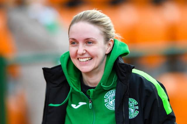 Rachael Boyle arrives for an SWPL match between Hibs and Celtic at Meadowbank back in March. Picture: Mark Scates / SNS Group