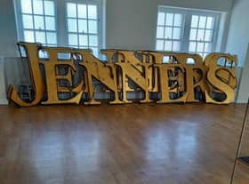 Jenners sign after its removal.